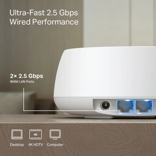 TP-LINK BE3600 Whole Home Mesh Wi-Fi 7 System (DECO BE25(1-PACK)) (TPDECOBE25-1PACK)