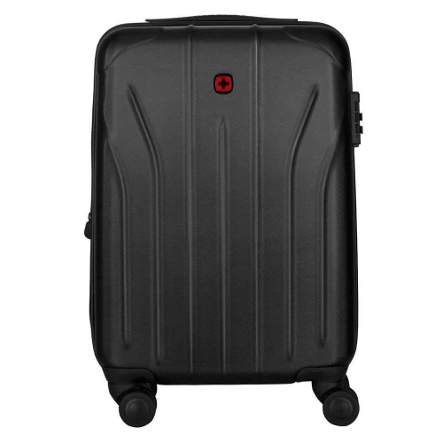 Wenger Oryson Βαλίτσα Ταξιδίου Καμπίνας Σκληρή Black με 4 Ρόδες Ύψους 54εκ.