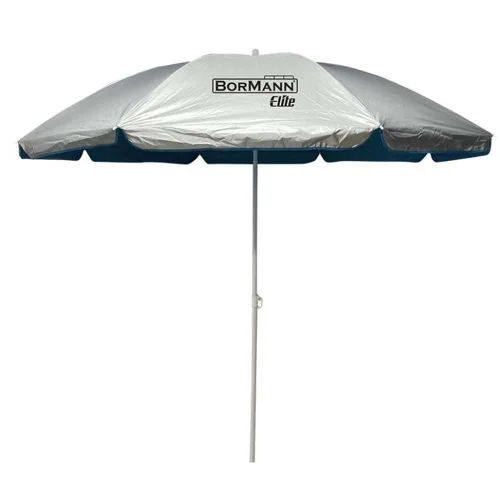 Bormann Σπαστή Ομπρέλα Θαλάσσης Διαμέτρου 1.8m Ασημί