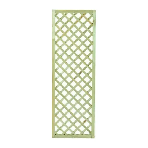 Καφασωτό Κήπου Διαγώνιο (6x6) από Ξύλο με Πλέγμα Ρόμβου σε Μπεζ Χρώμα 180x60cm 30036