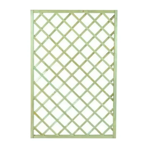 Καφασωτό Κήπου Διαγώνιο (12x12) από Ξύλο με Πλέγμα Ρόμβου σε Μπεζ Χρώμα 180x120cm 30044