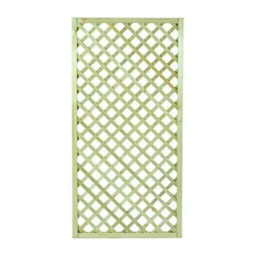 Καφασωτό Κήπου Διαγώνιο (6x6) από Ξύλο με Πλέγμα Ρόμβου σε Μπεζ Χρώμα 180x90cm 30035