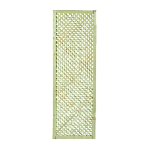 Καφασωτό Κήπου Διαμάντι (2x2) από Ξύλο με Πλέγμα Ρόμβου σε Μπεζ Χρώμα 180x60cm