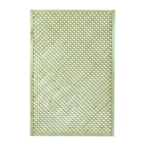 Καφασωτό Κήπου Διαμάντι (2x2) από Ξύλο με Πλέγμα Ρόμβου σε Μπεζ Χρώμα 180x120cm 21833