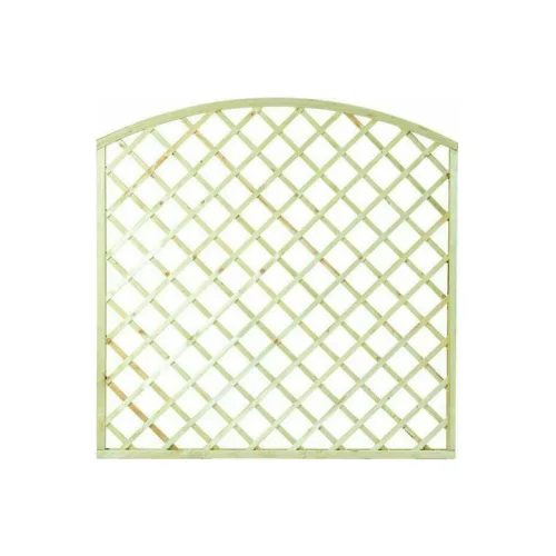 Καφασωτό Κήπου Αψίδα (12x12) από Ξύλο με Πλέγμα Ρόμβου σε Μπεζ Χρώμα 180x180cm 30048