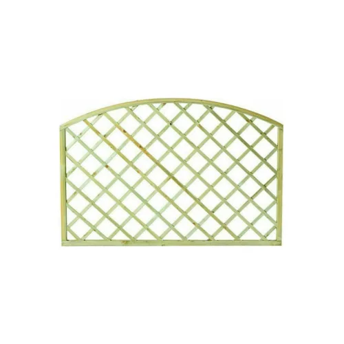 Καφασωτό Κήπου Αψίδα (6x6) από Ξύλο με Πλέγμα Ρόμβου σε Μπεζ Χρώμα 120x180cm 30039