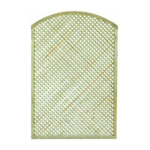 Καφασωτό Κήπου Διαμάντι Αψίδα (2x2) από Ξύλο με Πλέγμα Ρόμβου σε Μπεζ Χρώμα 180x120cm