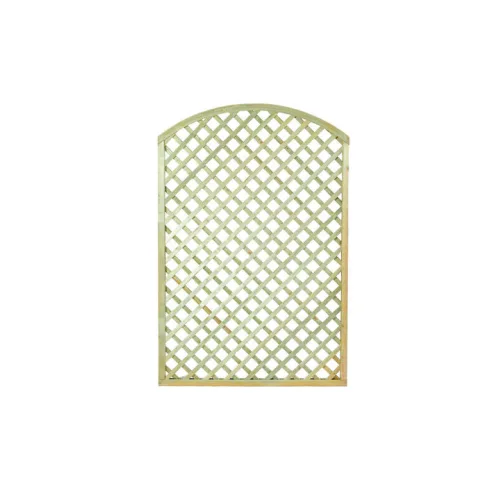 Καφασωτό Κήπου Αψίδα (6x6) από Ξύλο με Πλέγμα Ρόμβου σε Μπεζ Χρώμα 90x90cm 29909