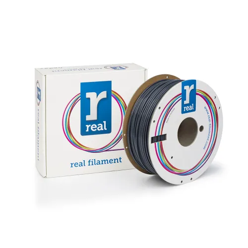 REAL PLA 3D Printer Filament - Gray - spool of 1Kg - 2.85mm (REFPLAGRAY1000MM3)