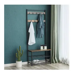 Μεταλλικό Έπιπλο Εισόδου με 3 Ράφια και 9 Κρεμάστρες 70 x 175 x 32 cm Vasagle (HSR41BX) (VASHSR41BX) Μεταλλικό Έπιπλο Εισόδου με 3 Ράφια και 9 Κρεμάστρες 70 x 175 x 32 cm Vasagle (HSR41BX) (VASHSR41BX)