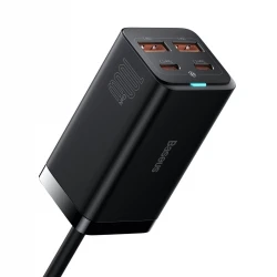 Baseus GaN3 Pro wall charger 2xUSB-C + 2xUSB, 100W Black (CCGP000101) (BASCCGP000101)