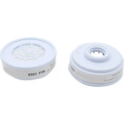 BORMANN Pro BPP2468-2 Φίλτρο Μάσκας Σκόνης P3 R 2τμχ,Άσπρο (Κατάλληλο για BPP2460-BPP2462) BORMANN Pro BPP2468-2
