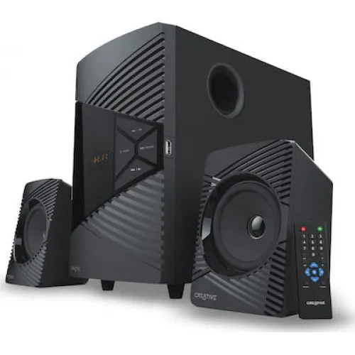 Creative SBS E2500 Ασύρματα Ηχεία Υπολογιστή 2.1 με Bluetooth και Ισχύ 30W σε Μαύρο Χρώμα