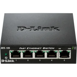 D-LINK SWITCH DES-105 5-port 10/100Mbps Fast Ethernet