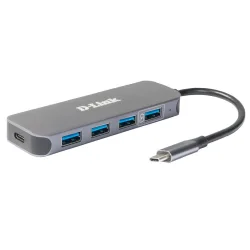 D-Link USB-C to 4-Port USB 3.0 Hub with Power Delivery (DUB-2340)