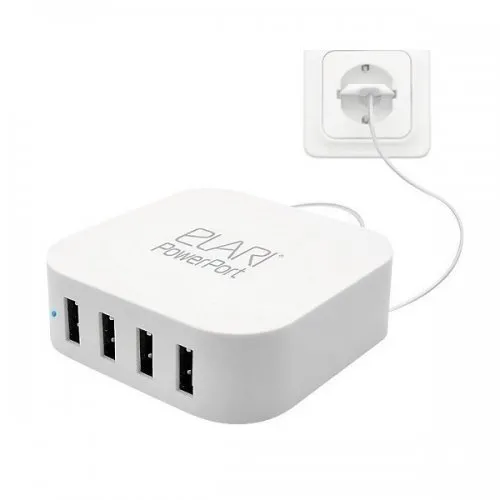 Elari PowerPort 4 Charging Station 4x USB White Φορτιστής Λευκός GR