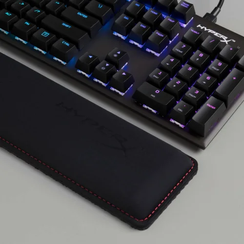 HyperX HX-WR wrist rest Gel, Memory foam, Rubber Black