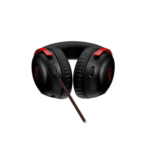 HyperX Cloud III Over Ear Gaming Headset με σύνδεση 3.5mm / USB Μαύρο / Κόκκινο