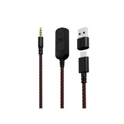 HyperX Cloud III Over Ear Gaming Headset με σύνδεση 3.5mm / USB Μαύρο / Κόκκινο