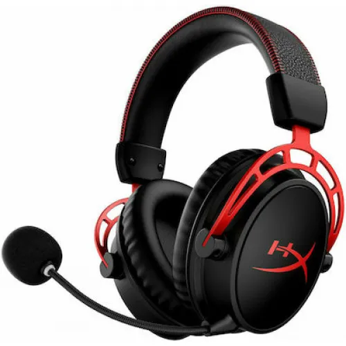 HyperX Cloud Alpha Ασύρματο Over Ear Gaming Headset με σύνδεση USB Red HHSA1-DH-BK/G
