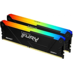 KINGSTON Memory KF436C17BB2AK2/16 FURY Beast RGB DDR4, 3600MT/s, 16GB,KIT OF 2, RGB