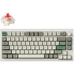 Keychron Q1 Max QMK/VIA (Q1M-P1) Wireless Custom Mechanical Keyboard-Red Switch-Shell White US Layou