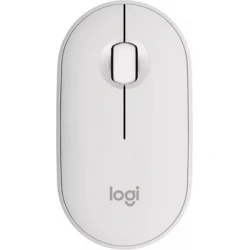 Logitech Pebble M350s Ασύρματο Bluetooth Ποντίκι Off-White