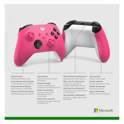 Microsoft XBOX S/X/Xbox One/Pc Wireless Controller Deep Pink QAU-00083