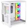 Monarch Gear Pandora Gaming Midi Tower Κουτί Υπολογιστή με Πλαϊνό Παράθυρο Λευκό