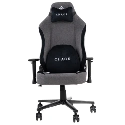 Monarch Gear Chaos Υφασμάτινη Καρέκλα Gaming με Ρυθμιζόμενα Μπράτσα Iron Gray