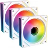 Monarch Gear Zephyrus Case Fan 120mm με RGB Φωτισμό και Σύνδεση 6-Pin 3τμχ Λευκό