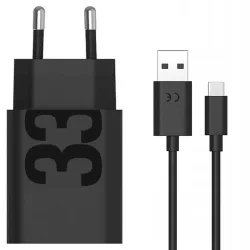 Motorola Φορτιστής με Θύρα USB-A 33W Μαύρος (PG38C06448)