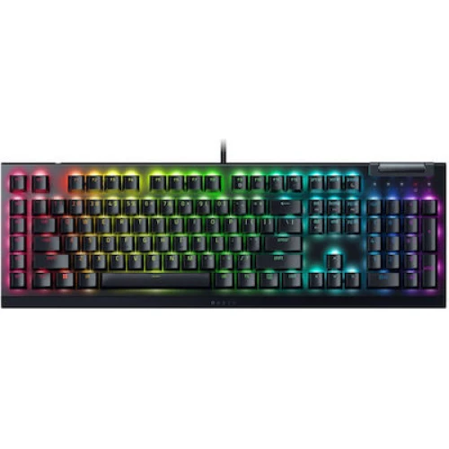 Razer BlackWidow V4 X - RGB Gaming Mechanical Keyboard - Macro Keys - Green Clicky Switches