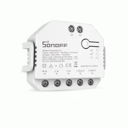 Sonoff Dual R3 Lite Smart Ενδιάμεσος Διακόπτης Wi-Fi σε Λευκό Χρώμα (DUALR3 LITE) (SONDUALR3LITE)