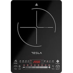 Tesla Επιτραπέζια Εστία Επαγωγική Μονή Μαύρη IC400B