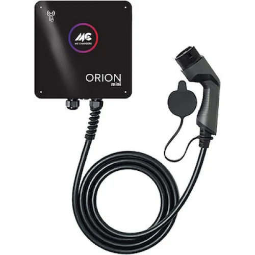 Mc Chargers Orion Mini Επιτοίχιος Μονοφασικός Σταθμός Φόρτισης 7kW με Ενσωματωμένο Καλώδιο Type 2 (OM-07HG)