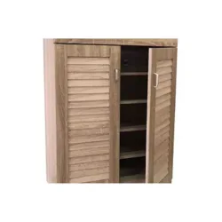 Velco Pro Systems Παπουτσοθήκη Με Διπλή Πόρτα, Συρτάρι -5 Θέσεις Αποθήκευσης 68x32x98 cm Σφένδαμος