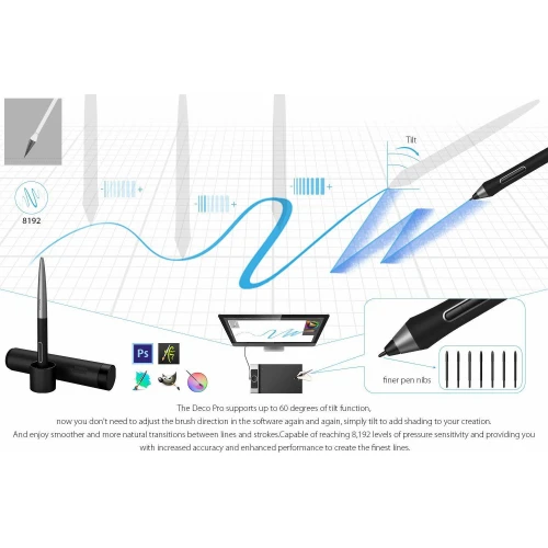 XP-Pen Deco Pro Γραφίδα Σχεδίασης χωρίς Οθόνη