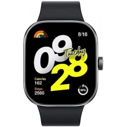 Xiaomi Redmi Watch 4 Aluminium Αδιάβροχο με Παλμογράφο (Μαύρο)