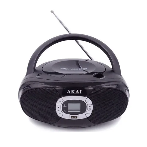 Akai Φορητό Ηχοσύστημα με CD / USB / Ραδιόφωνο σε Μαύρο Χρώμα  BM004A-614
