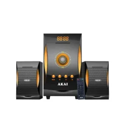 Akai SS032A-3515 – Ηχοσύστημα 2.1 Καναλιών με Subwoofer, Bluetooth, FM & USB/SD (38W RMS) με Τηλεχειριστήριο