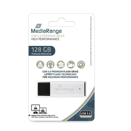 MediaRange 128GB USB 3.0 high performance flash drive MR1902