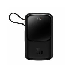 Baseus QPOW PRO Power Bank 10000mAh 20W με Θύρα USB-A και Θύρα USB-C Power Delivery / Quick Charge 3.0 Μαύρο (PPQD020001) (BASPP