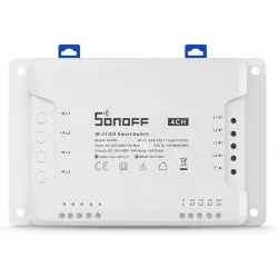 Sonoff 4CH R3 Smart Ενδιάμεσος Διακόπτης Wi-Fi σε Λευκό Χρώμα (M0802010003) (SONM0802010003)