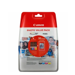 Canon Μελάνι Inkjet CLI-551 CMYK  (6509B015) (CANCLI-551VP)