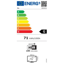 TCL Smart TV 50" 4K UHD QLED HDR 2023 (50C805) (TCL50C805)