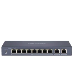 Hikvision DS-3E0310P-E/M Unmanaged L2 PoE+ Switch με 10 Θύρες Ethernet