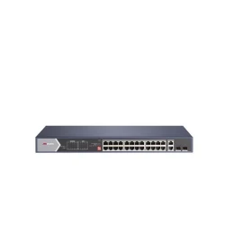 Hikvision POE Unmanaged Switch DS-3E0528HP-E(O-STD) Θύρες : 24+2+2