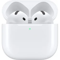 Apple AirPods 4 with Active Noise Cancellation Earbud Bluetooth Handsfree Ακουστικά με Αντοχή στον Ιδρώτα και Θήκη Φόρτισης Λευκά
