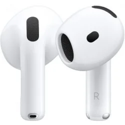 Apple AirPods 4 with Active Noise Cancellation Earbud Bluetooth Handsfree Ακουστικά με Αντοχή στον Ιδρώτα και Θήκη Φόρτισης Λευκά